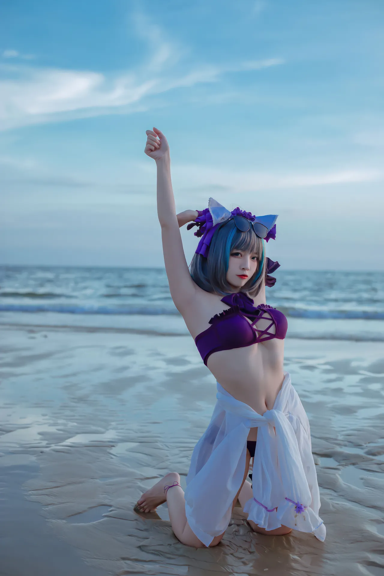 二佐Nisa - 碧蓝航线 柴郡 泳装-erohere29.webp